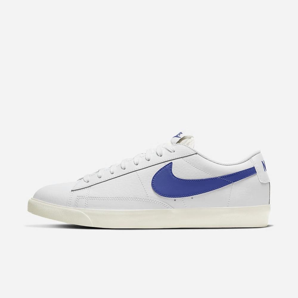 Sneakers Nike Blazer Low Leather Blanche 3807-265 White/Sail/Astronomy Blue Homme | PXB-57394948